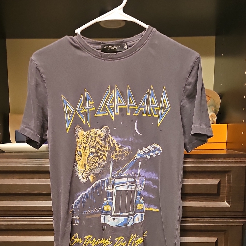 Junk Food Clothing Def Leppard Graphic Tee - Gray